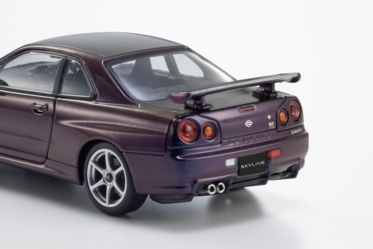1/43 Kyosho Nissan Skyline R34 GT-R V-Spec (Midnight Purple III