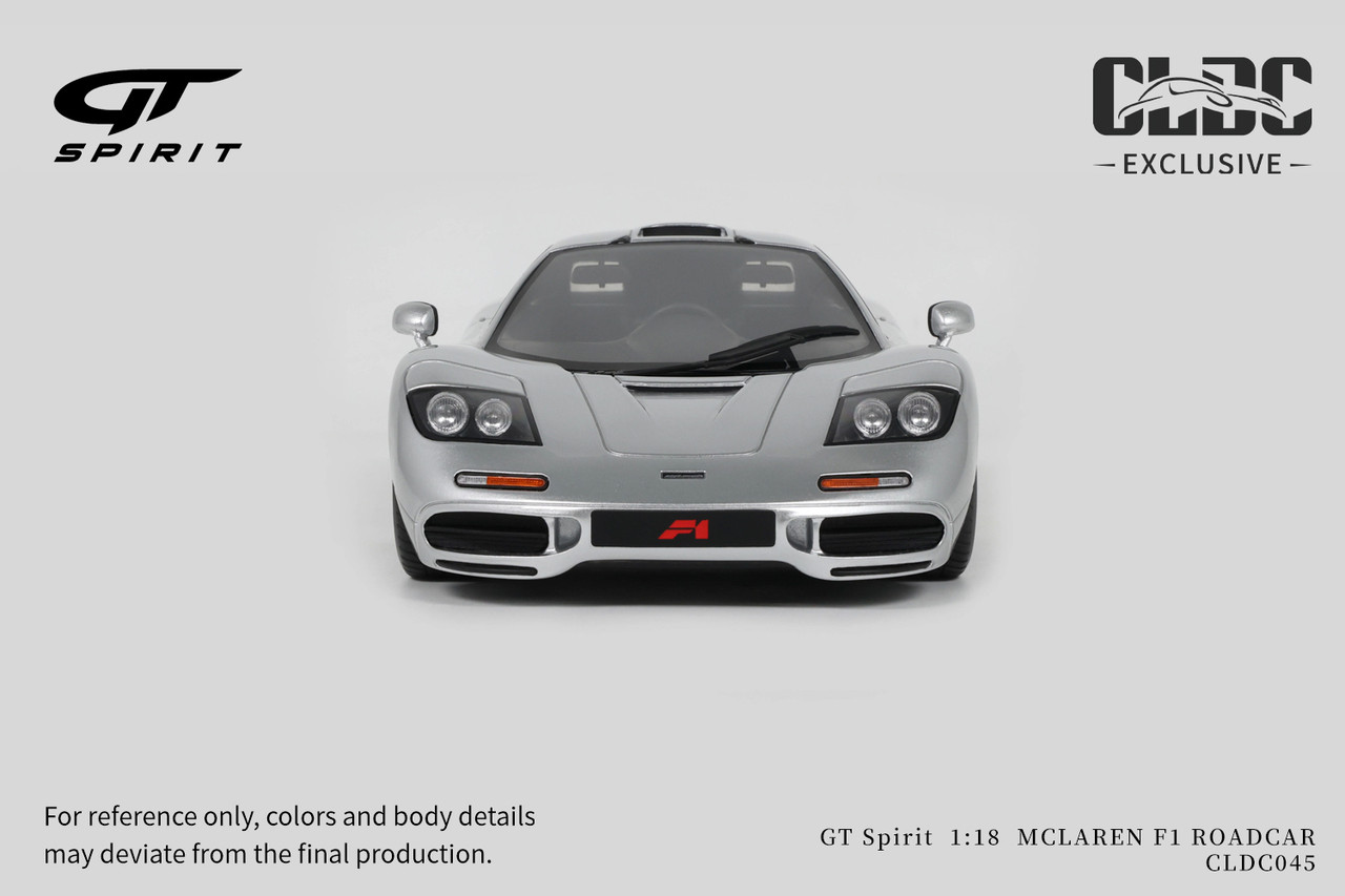 1/18 GT Spirit McLaren F1 (Silver) Car Model - LIVECARMODEL.com