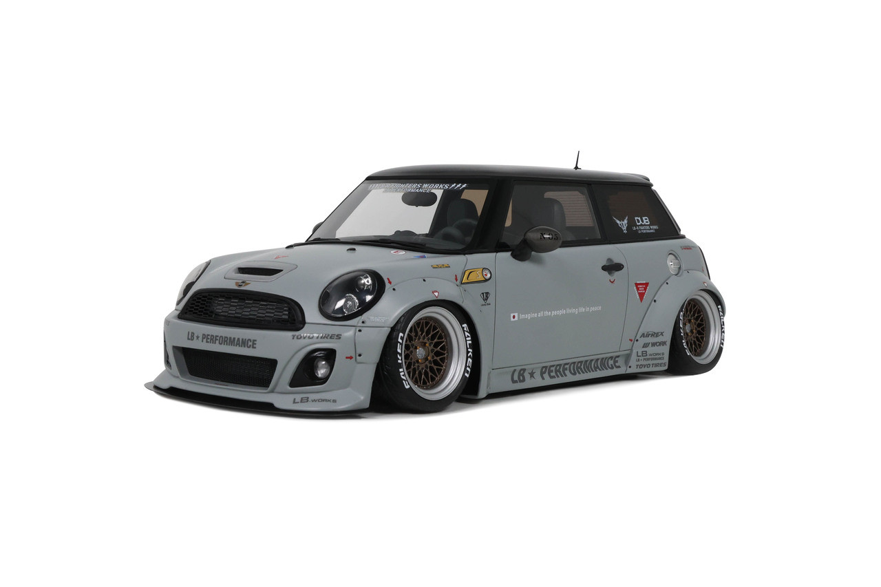 1/18 OTTO 2015 Mini Cooper R56 LB-Works LB Nation (Grey) Car Model