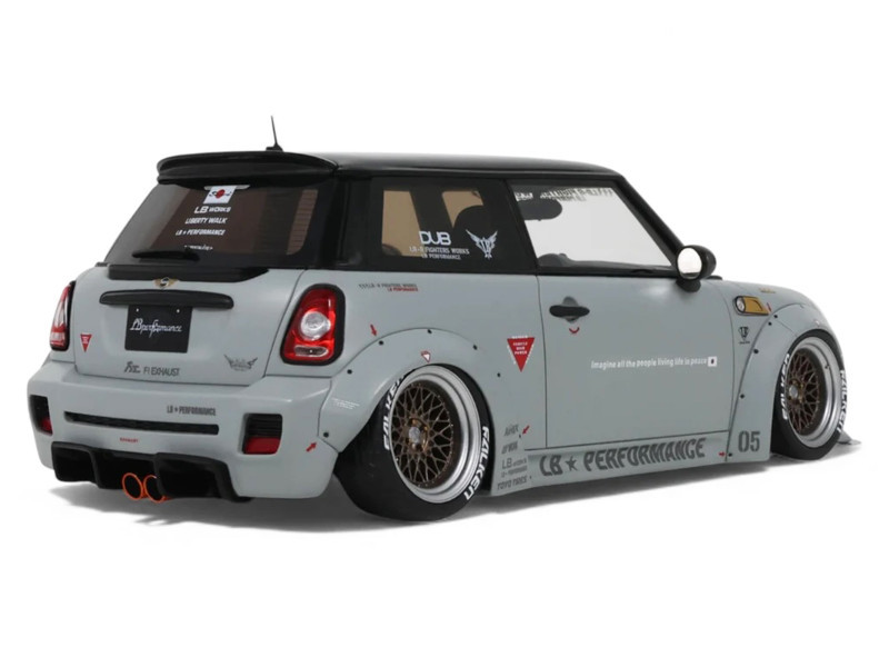 1/18 OTTO 2015 Mini Cooper R56 LB-Works LB Nation (Grey) Car Model