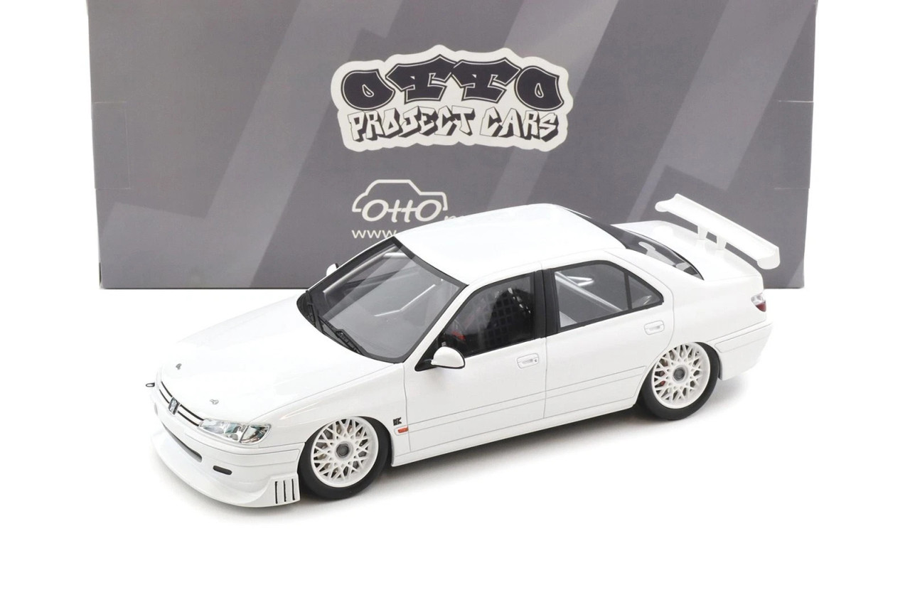 1/18 OTTO Peugeot 406 By Khyzyl Saleem (White) Car Model