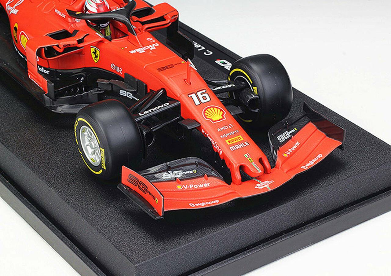 1/18 Bburago Ferrari Formula 1 SF90 (#16 Charles Leclerc)(Dull Red 