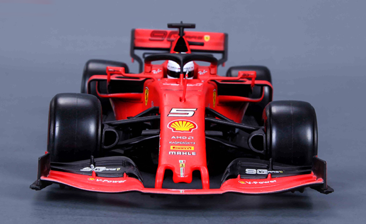 1/18 Bburago Ferrari Formula 1 SF90 (#5 Charles Leclerc)(Dull Red) Diecast Car Model