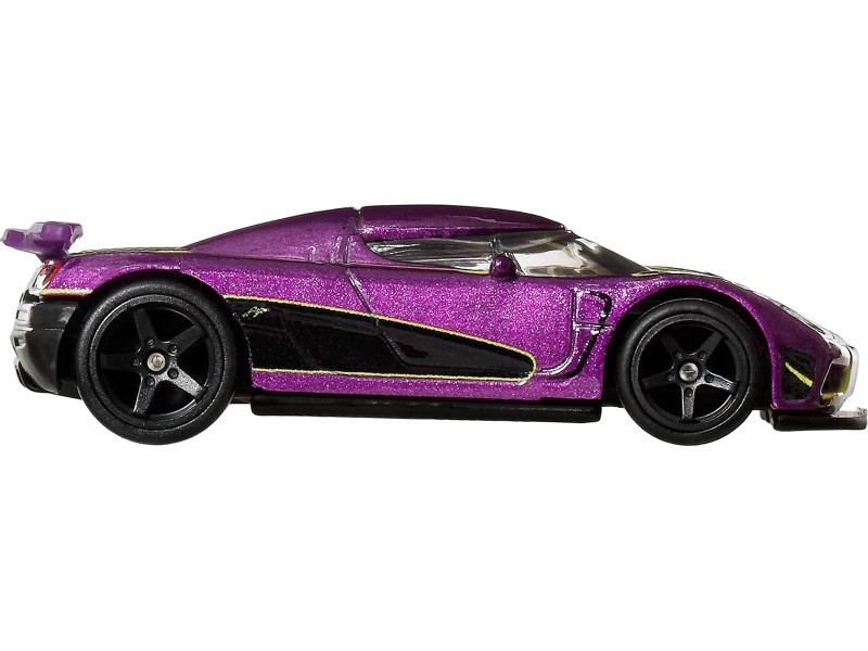 Koenigsegg Agera R Purple Metallic with Black and Yellow Stripes