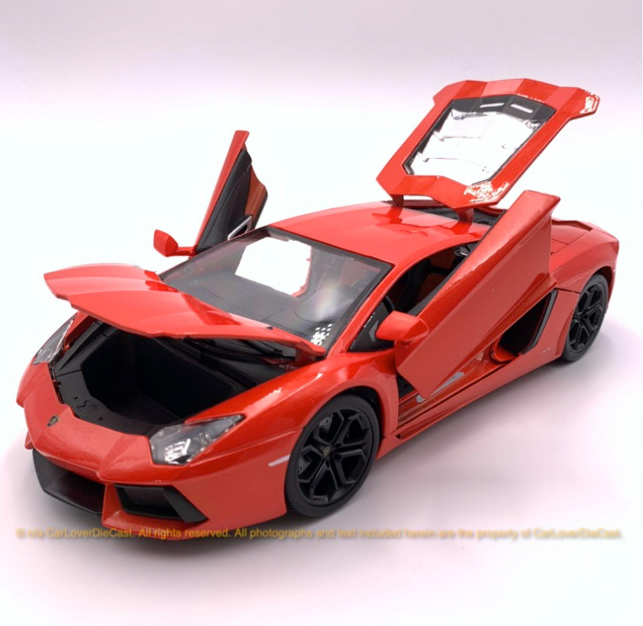 1/18 Bburago Lamborghini Aventador LP700-4 (Orange) Diecast Car Model