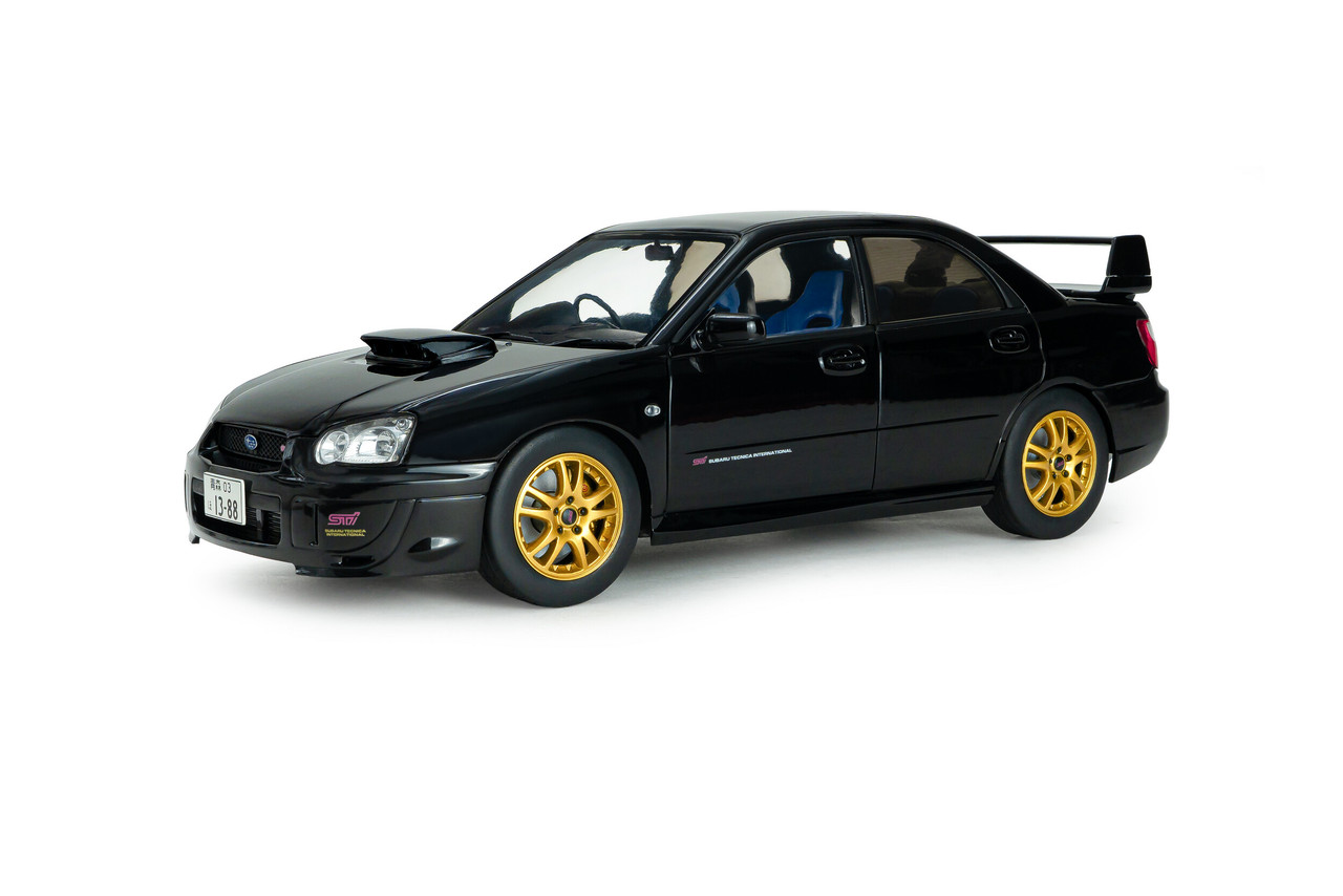 1/18 Solido 2004 Subaru Impreza WRX STi Java Black Pearl Diecast