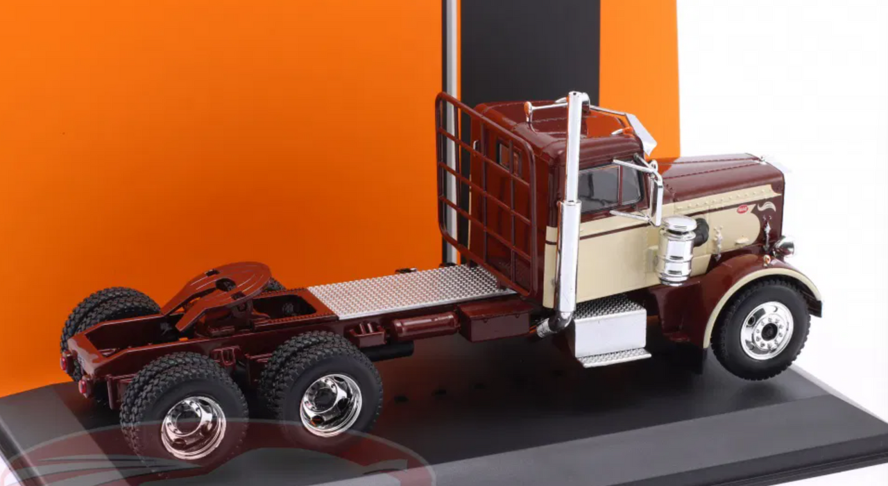 1/43 Ixo 1955 Peterbilt 281 SZM (Dark Brown & Beige) Diecast Car Model