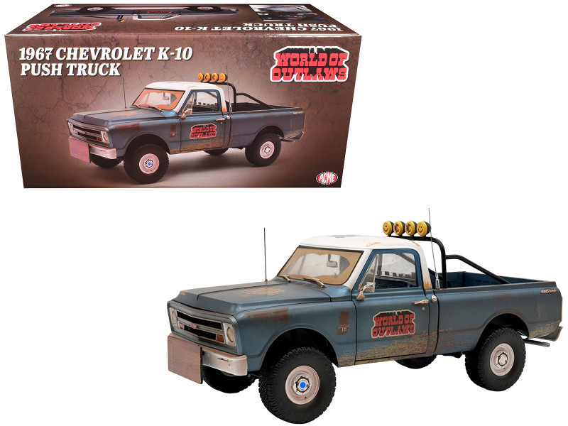 1/18 ACME 1967 Chevrolet K10 World of Outlaws Push Truck (Blue