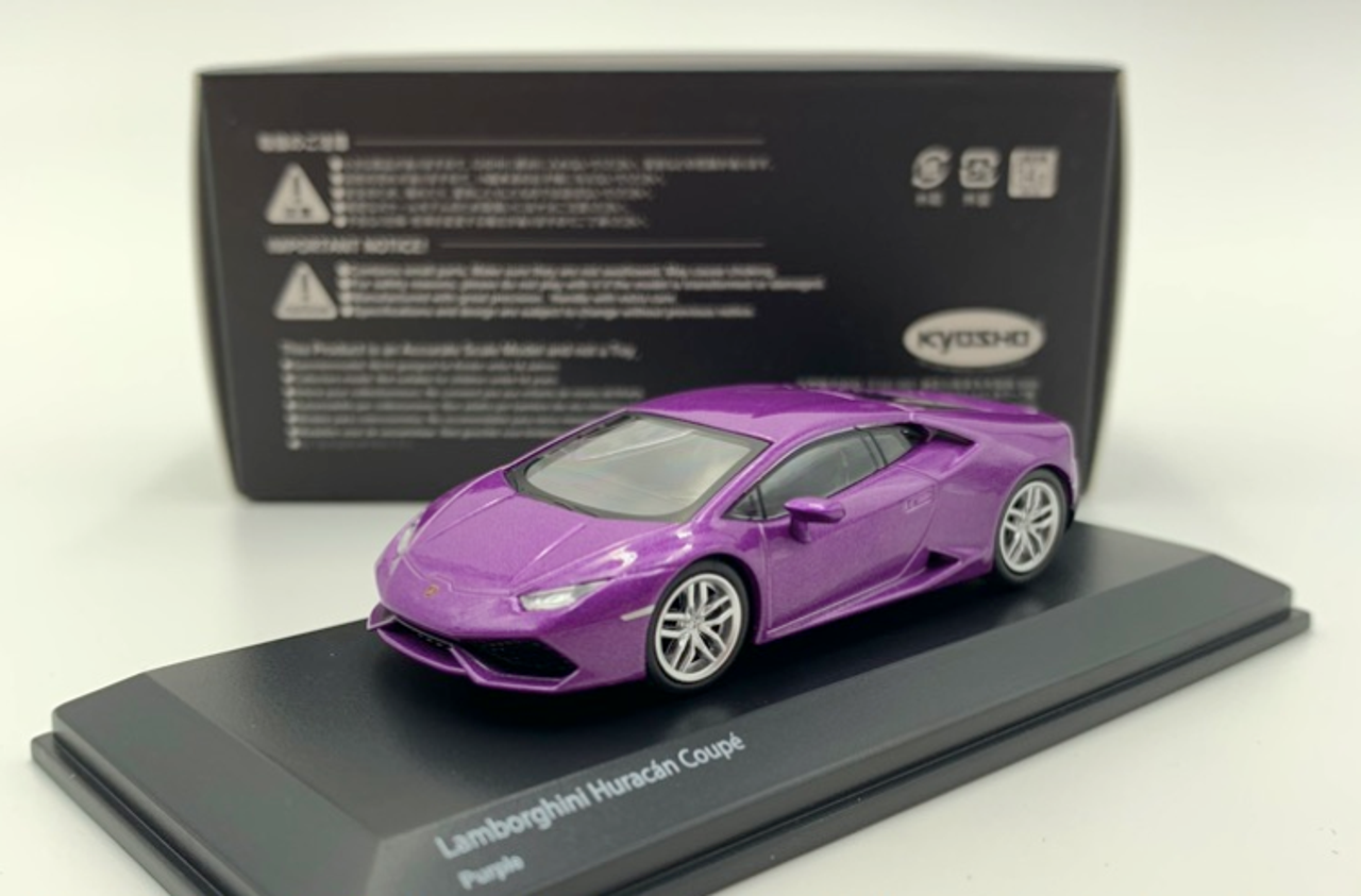 1/64 Kyosho Lamborghini Huracan (Purple) Diecast Car Model