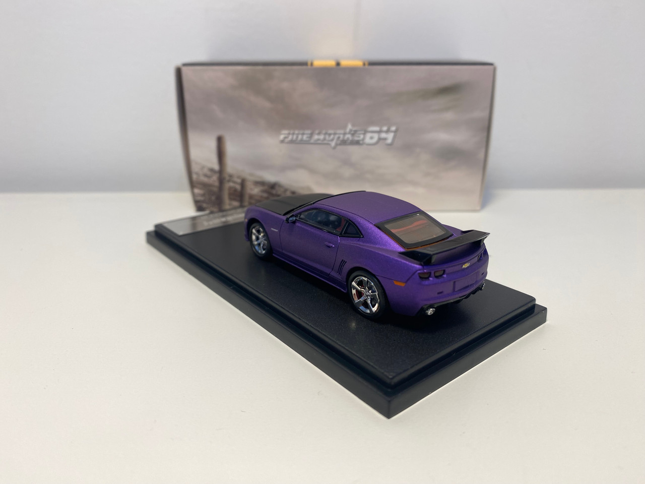 CHASE CAR 1/64 Fine Works64 Chevrolet Camaro 5th Generation (Matte Purple) Diecast Car Model