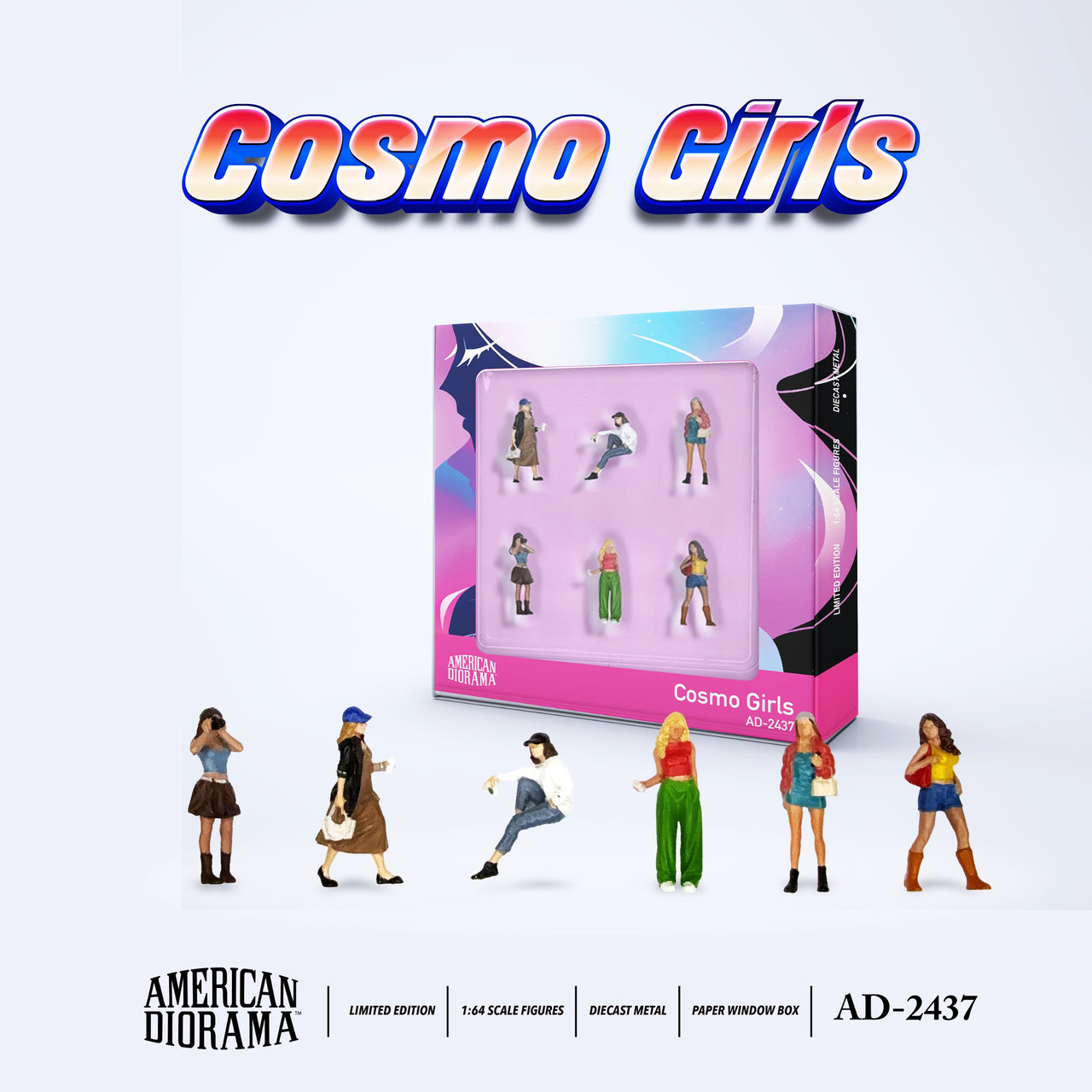 1/64 American Diorama Cosmo Girls Figure Set - LIVECARMODEL.com