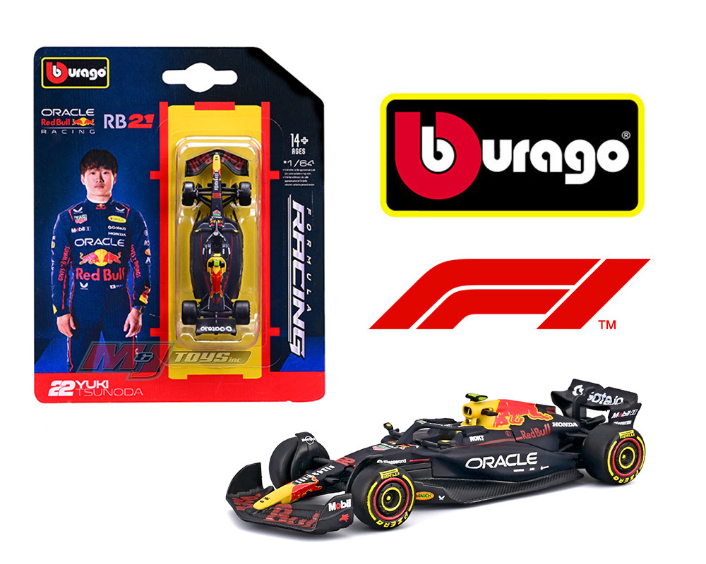 1/64 BBurago 2025 Formula 1 Oracle Red Bull Racing RB21 #22 Yuki
