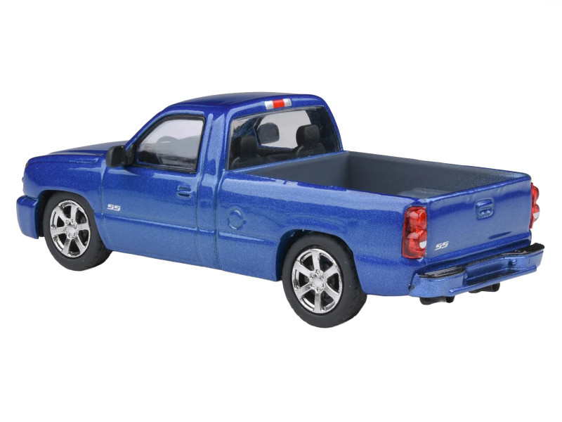 1/64 Paragon 2006 Chevrolet Silverado SS Clone Cateye (Ming Blue) Diecast Car Model