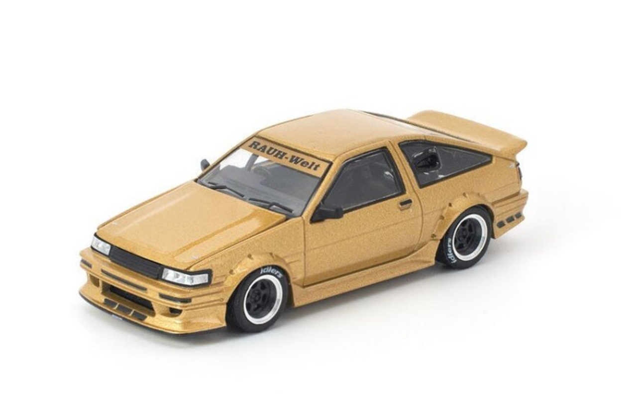1/64 Poprace Toyota RWB AE86 (Gold) Diecast Car Model