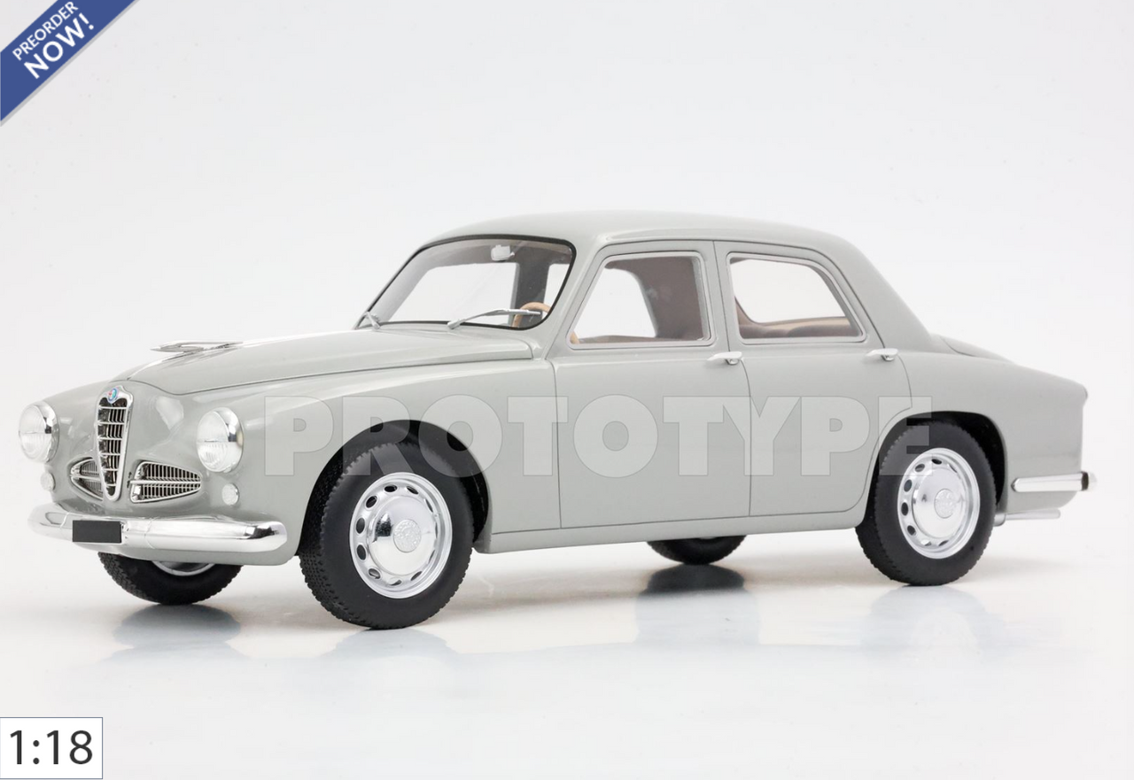 1/18 BBR Alfa Romeo 1900 by RGM Design (Grigio Alba Grey) Car Model