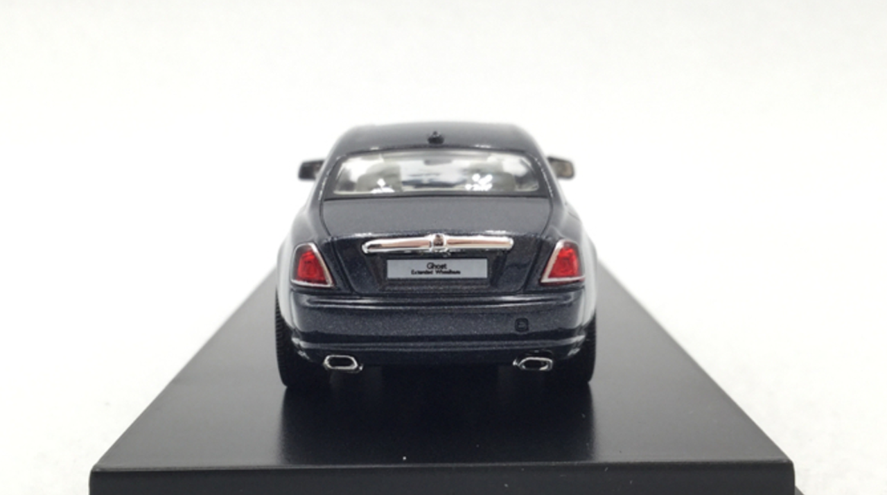 1/64 Rolls-Royce Ghost EWB Extended Wheelbase (Dark Blue / Silver) Diecast Car Model