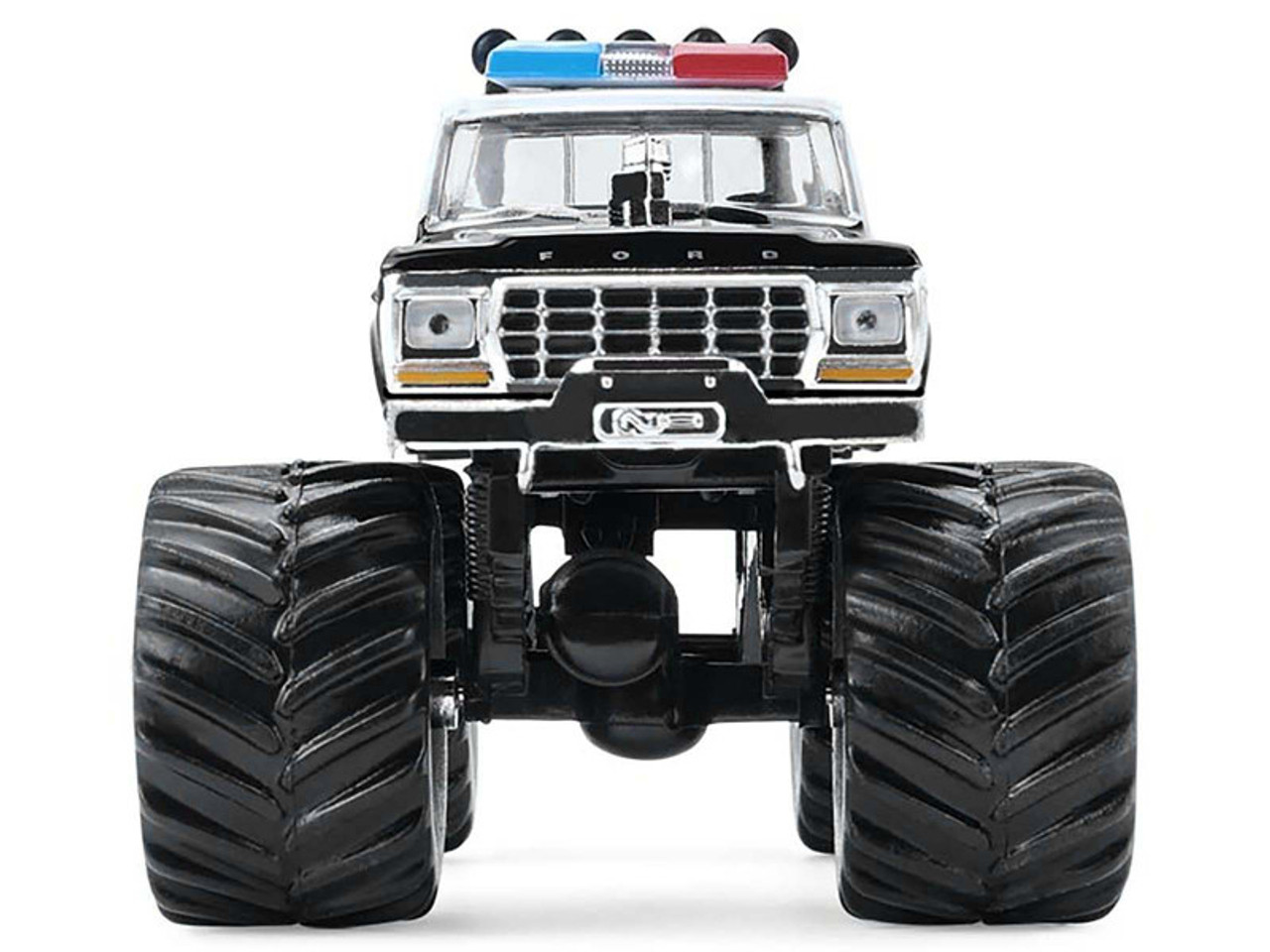 1978 Ford F-250 Monster Truck "LAPD (Los Angeles Police Department)" Black and White "Kings of Crunch - Hot Pursuit" Special Edition 1/64 Diecast Model Car by Greenlight