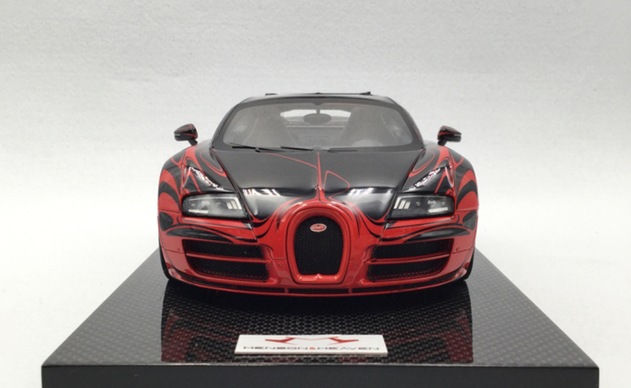 1/18 HH Model Bugatti Veyron (Red/Black) Car Model