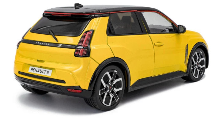 1/18 Solido 2024 Renault 5 E-Tech (Pop Yellow) Diecast Car Model