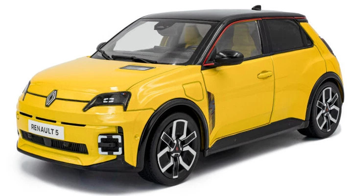 1/18 Solido 2024 Renault 5 E-Tech (Pop Yellow) Diecast Car Model