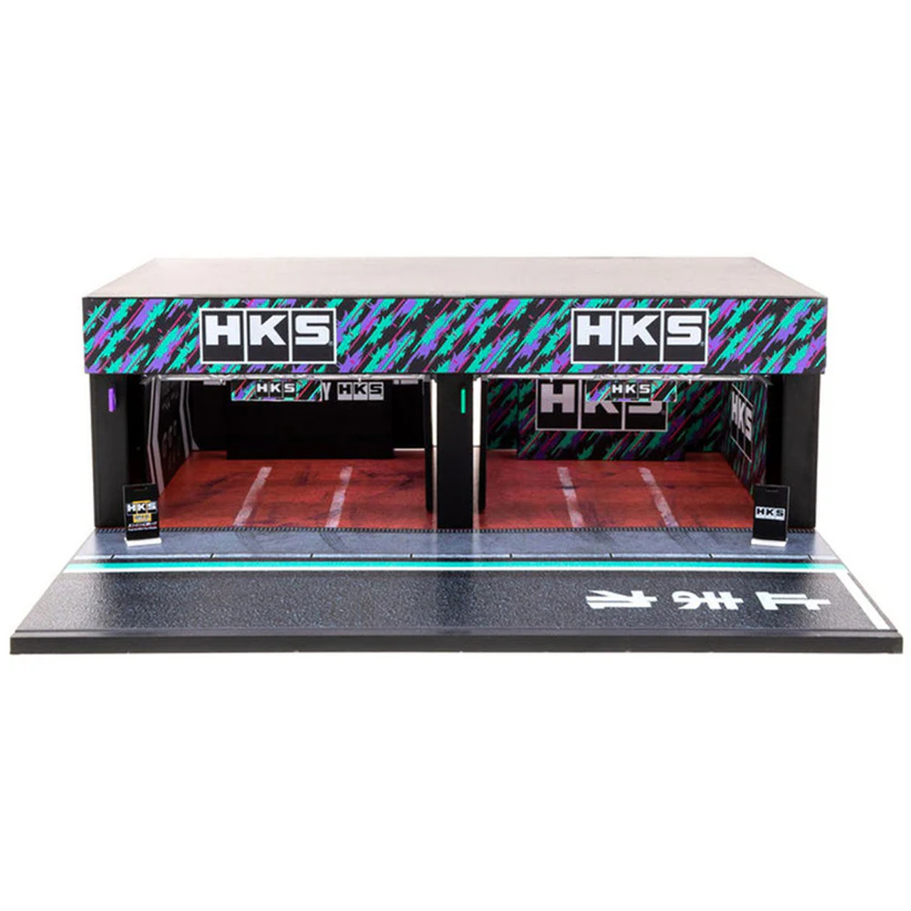 1/64 Tarmac Works Motorsport Pit Garage HKS Diorama