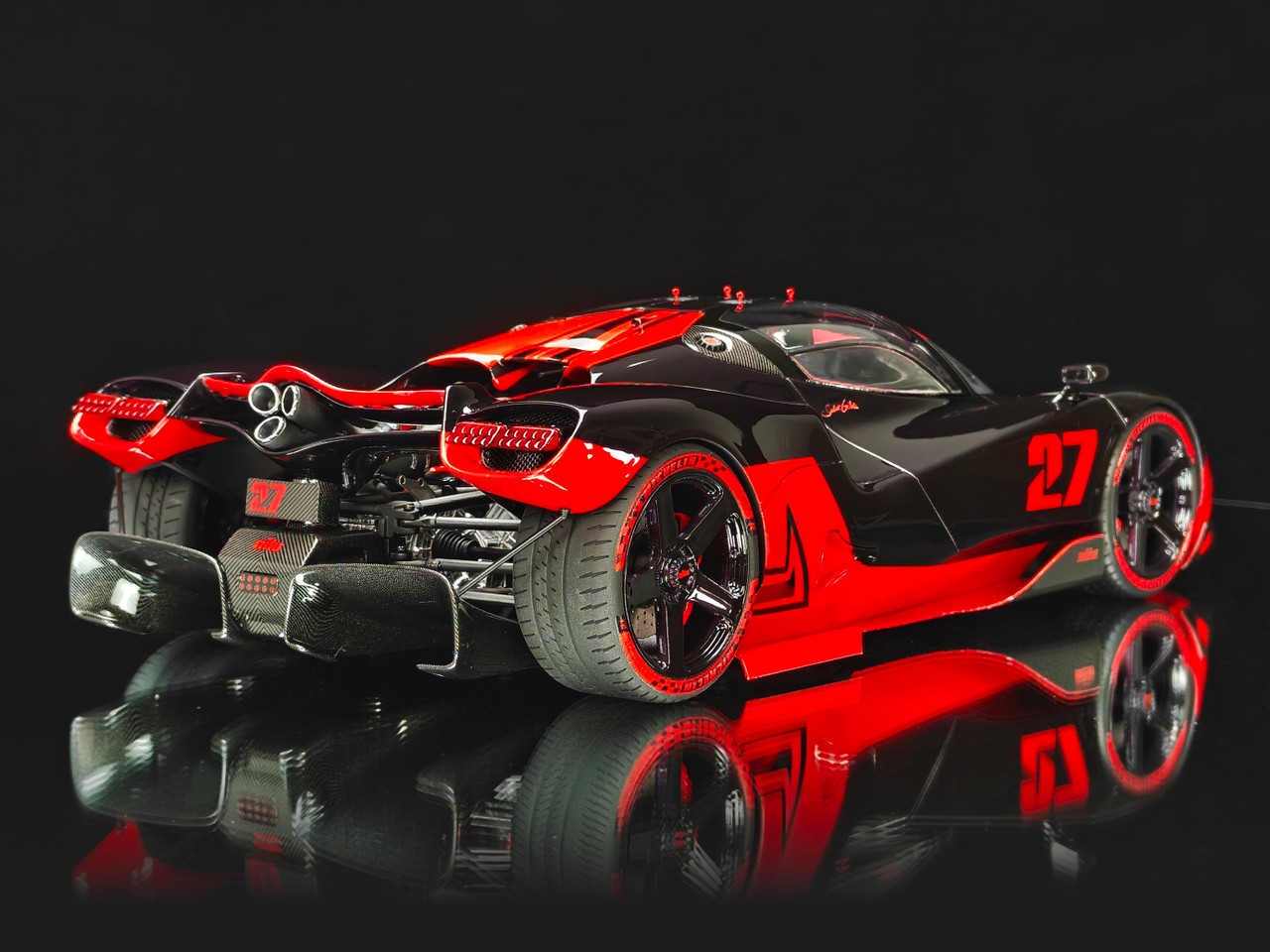 1/18 Frontiart Nilu27 Salut Gilles (Red) Car Model Limited Edition