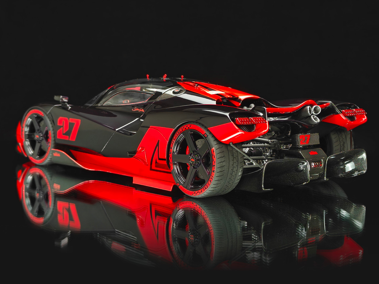 1/18 Frontiart Nilu27 Salut Gilles (Red) Car Model Limited Edition