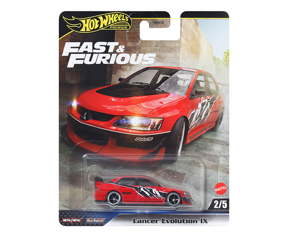 1/64 Hot Wheels Premium Mitsubishi Lancer Evolution IX (Red) Fast