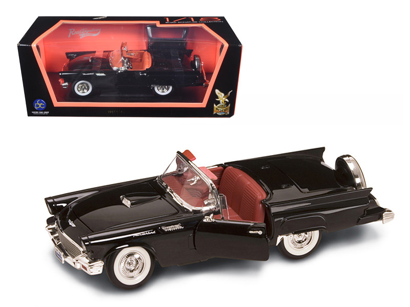1957 Ford Thunderbird Black 1/18 Diecast Model Car by Road