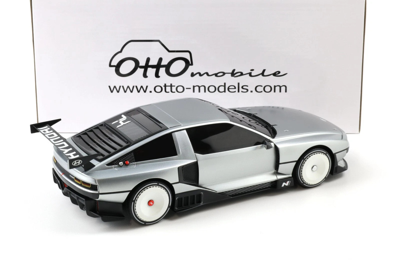 1/18 OTTO 2022 Hyundai N Vision 74 (Matte Aluminum Silver) Car