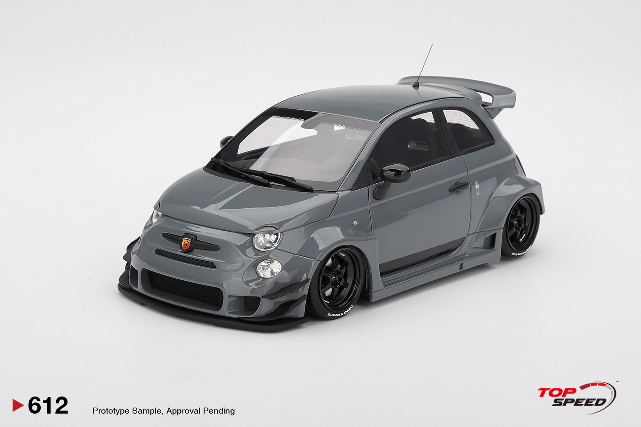 1/18 Top Speed Firat Abarth LB-WORKS x Abas Works 595 (Grey) Car Model