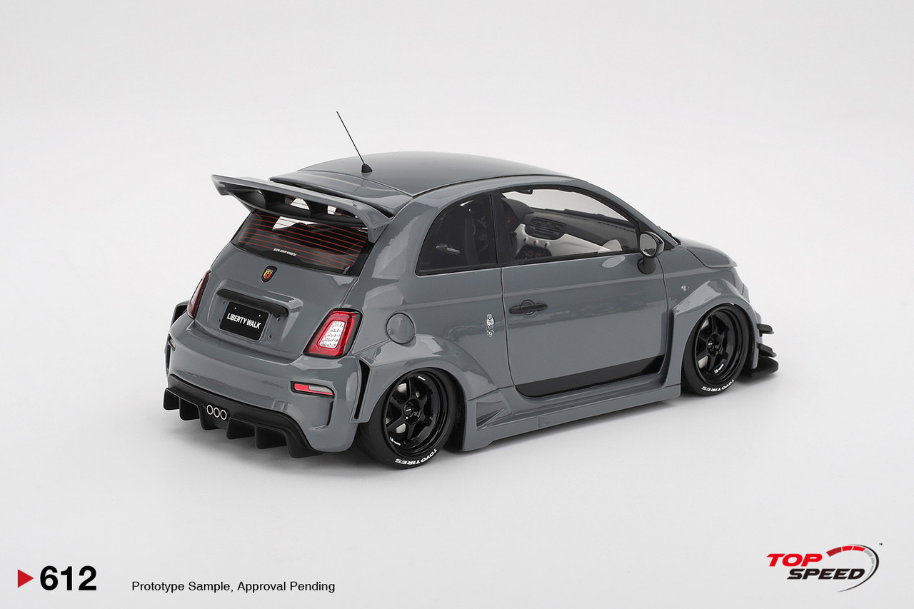 1/18 Top Speed Firat Abarth LB-WORKS x Abas Works 595 (Grey) Car Model