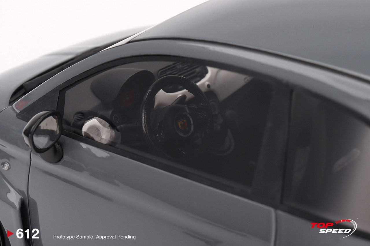 1/18 Top Speed Firat Abarth LB-WORKS x Abas Works 595 (Grey) Car Model