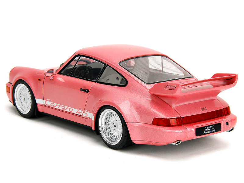 Porsche 911 Carrera RS (964) Pink Metallic with White Stripes
