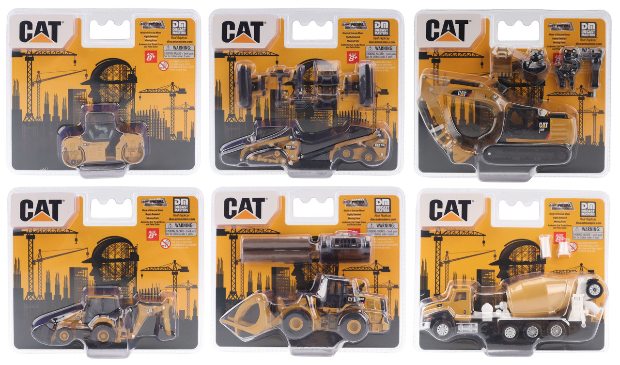 1/64 Diecast Masters Set of 6 Cat Diecast Models Series II