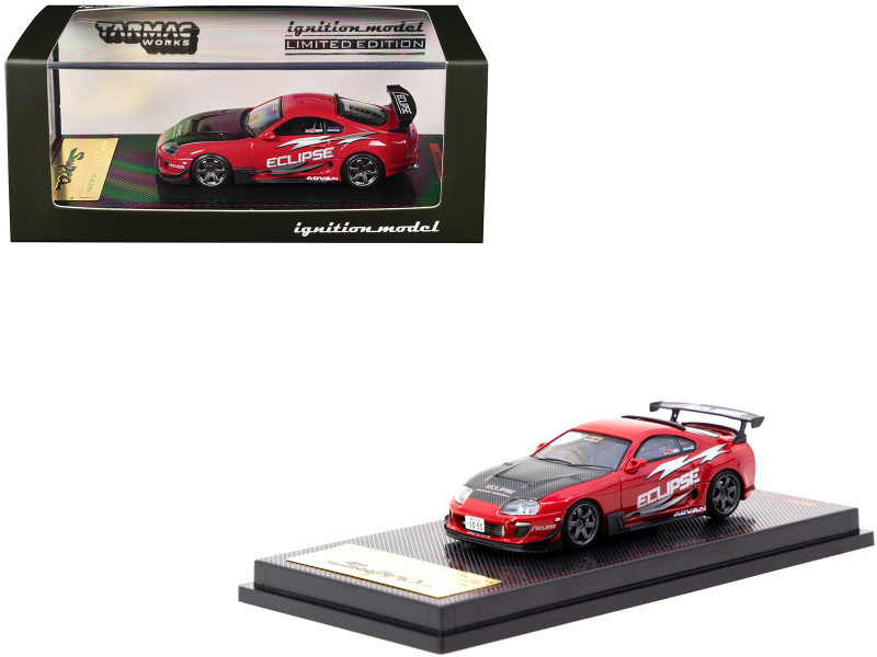 1/64 Ignition Model & Tarmac Works Toyota Supra (JZA80) RZ (Red) Car Model
