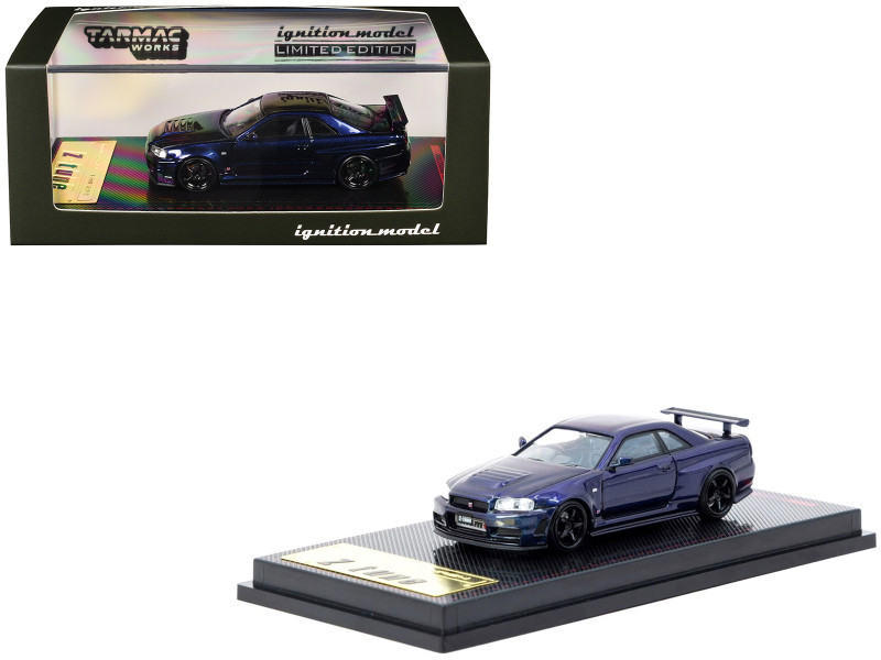 1/64 Ignition Model & Tarmac Works Nissan Skyline GT-R R34 Nismo Z-Tune (Purple Metallic) Car Model