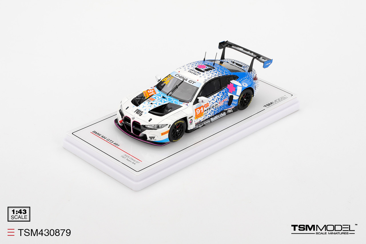1/43 TSM BMW M4 GT3 #91 FIST Team AAI 2025 China GT Car Model