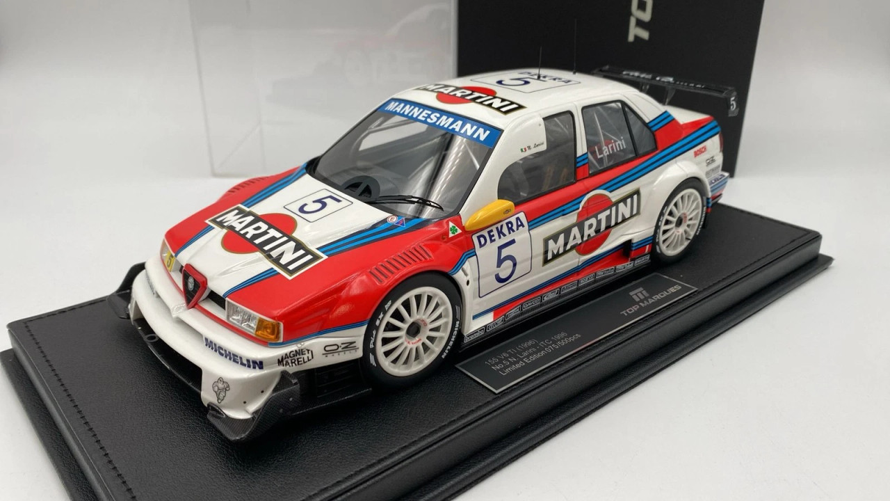 AX15 2本セット 1/18 TopMarques 1996 Alfa Romeo 155 V6 TI #5 ITC Martini Alfa