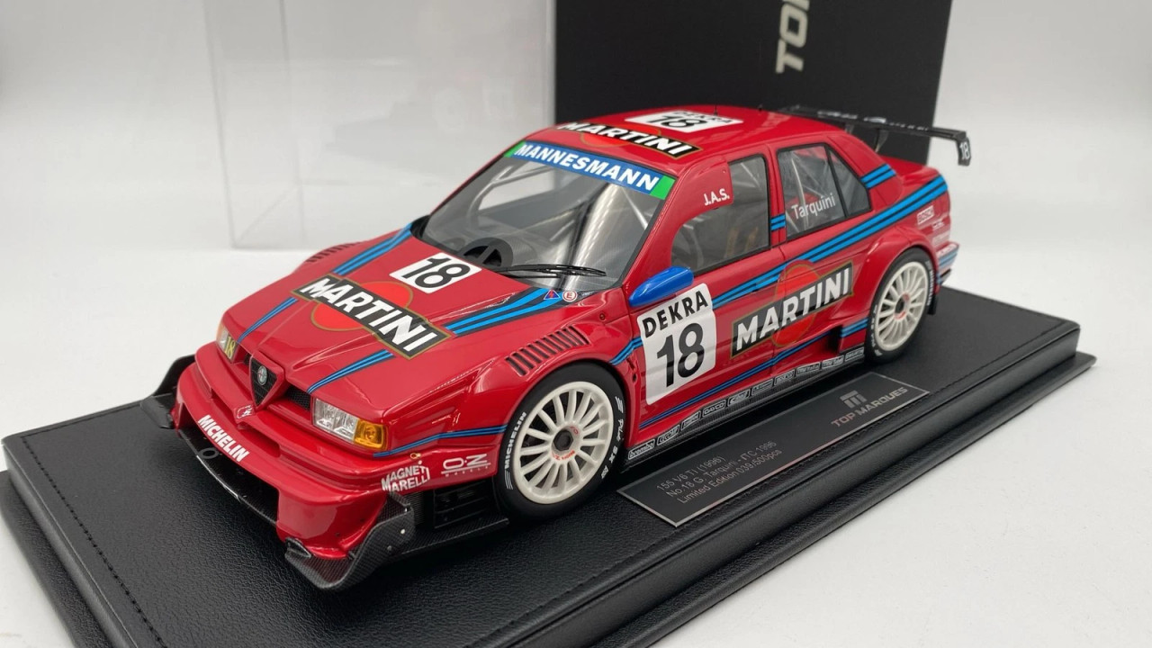 1/18 TopMarques 1996 Alfa Romeo 155 V6 TI #18 ITC JAS Motorsport