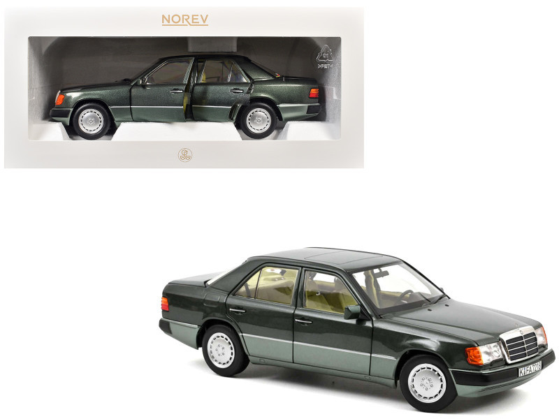 1/18 Norev 1990 Mercedes-Benz 230 E (W124) (Night Green Metallic) Diecast Car Model
