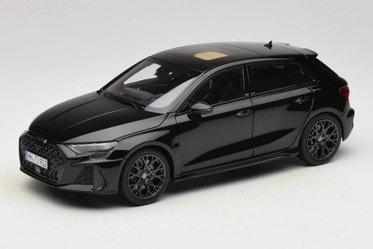1/18 Audi RS3 2025 A3 ブラックモデル 1/18 Norev 2025 Audi RS3 (8Y) (Mythos Black) Diecast Car Model