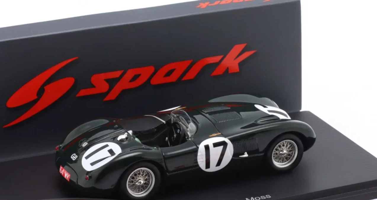 1/43 Spark Jaguar XK 120 C No.17 2nd Le Mans 24H 1953 P. Walker – S. Moss Car Model