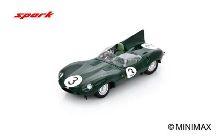 1/43 Spark Jaguar D No.3 Le Mans 24H 1956 J. Fairman – K. Wharton Car Model