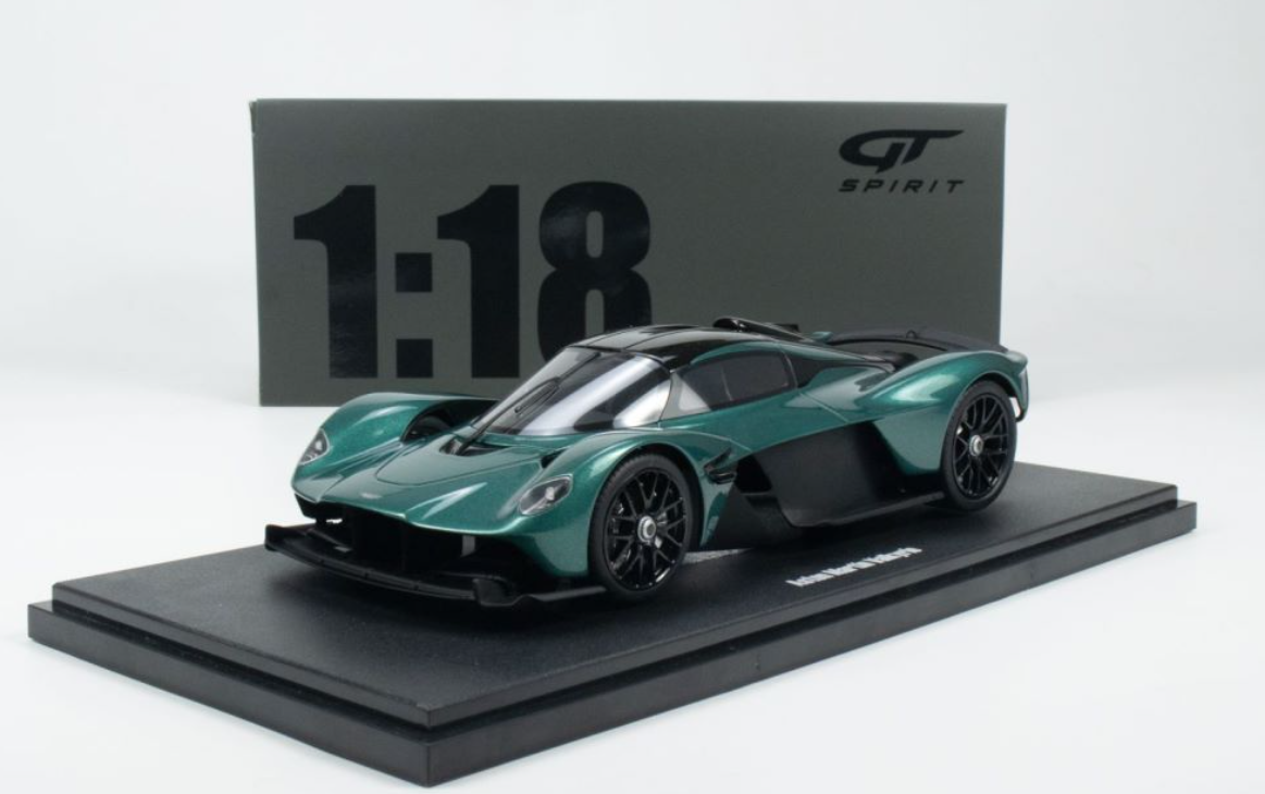 DAMAGED AS-IS 1/18 GT Spirit 2021 Aston Martin Valkyrie (Aston Martin Racing Green) Resin Car Model