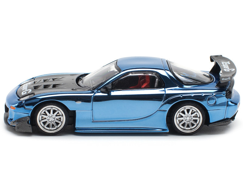 Mazda RX-7 RE-Amemiya Widebody RHD (Right Hand Drive) Blue Chrome