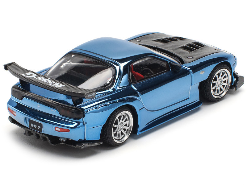 Mazda RX-7 RE-Amemiya Widebody RHD (Right Hand Drive) Blue Chrome