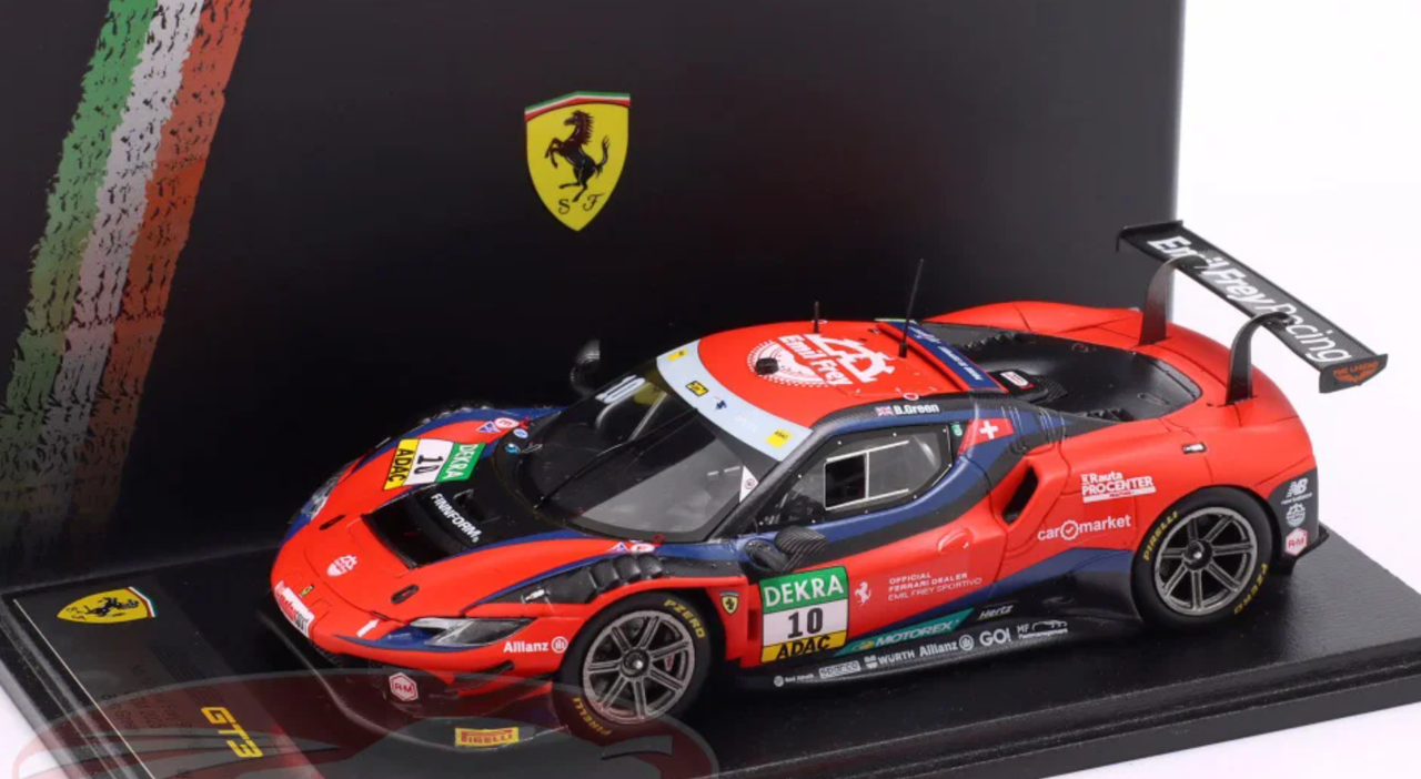 1/43 Looksmart Ferrari 296 GT3 No.10 Emil Frey Racing DTM 2025 Ben Green Car Model