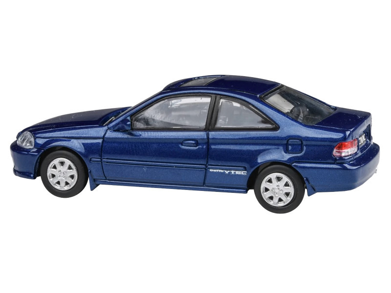 1/64 Paragon 1999 Honda Civic Si Coupe EM1 (Electron Blue Pearl) Diecast Car Model