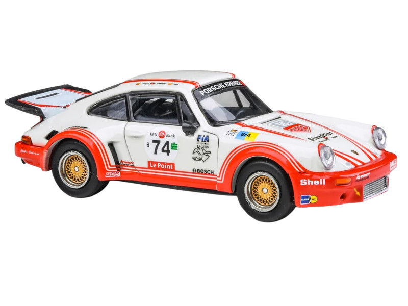 1/64 Paragon 1975 Porsche 911 Carrera RSR 3.0 Aurora Racing #74 Diecast Car Model